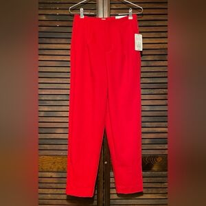 A New Day Women's High Rise Red Tappered Leg Dress Pants